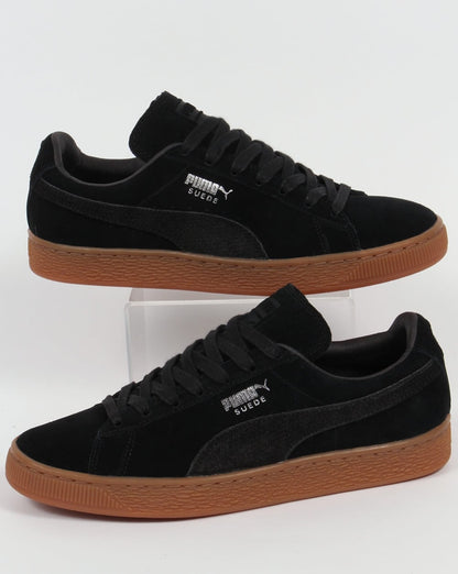 Puma – Citi – Schwarze Wildleder-Sneaker