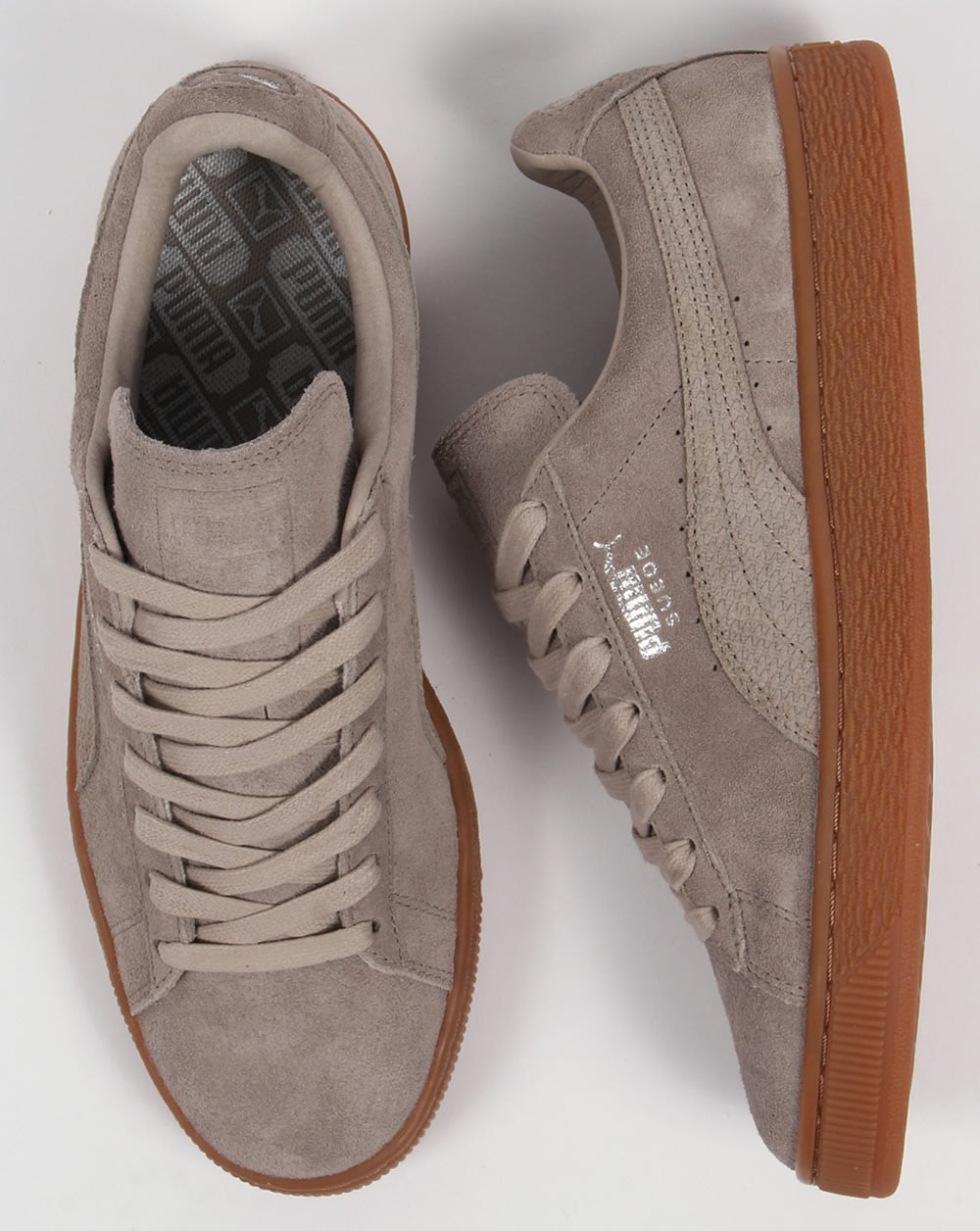 Puma – Citi – Wildleder-Sneaker in Stein