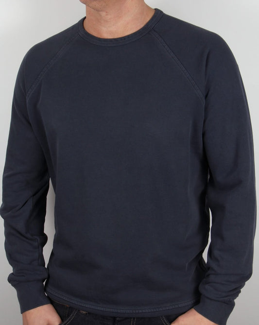 Ymc – Fast gewachsenes Sweatshirt in Marineblau