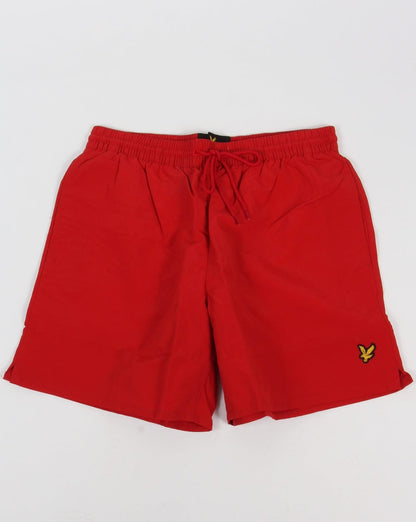 Lyle And Scott Badeshorts in Racing-Rot