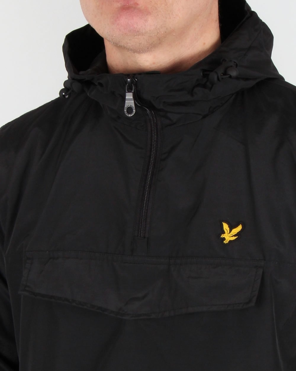 Lyle And Scott – Schwarze Kitteljacke mit Reißverschluss