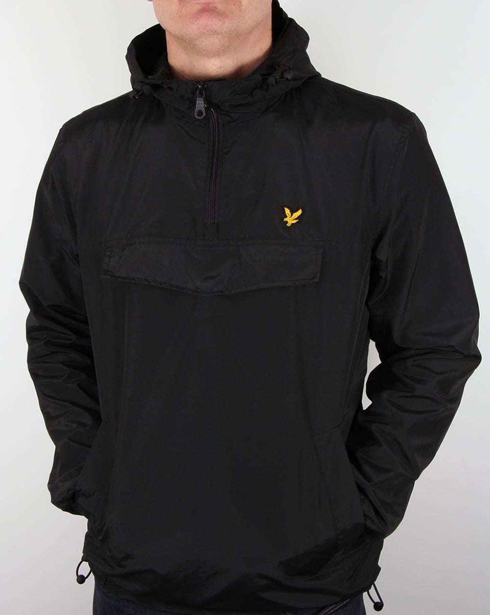 Lyle And Scott – Schwarze Kitteljacke mit Reißverschluss