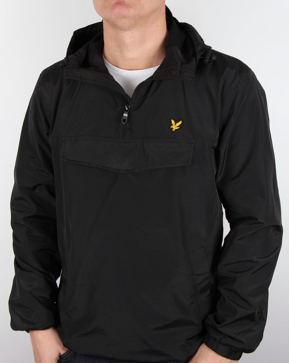 Lyle And Scott – Schwarze Kitteljacke mit Reißverschluss
