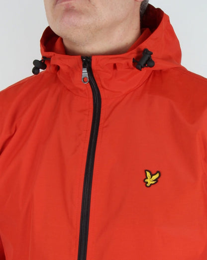 Lyle And Scott – Durchgehende Kapuzenjacke mit Reißverschluss – Orange