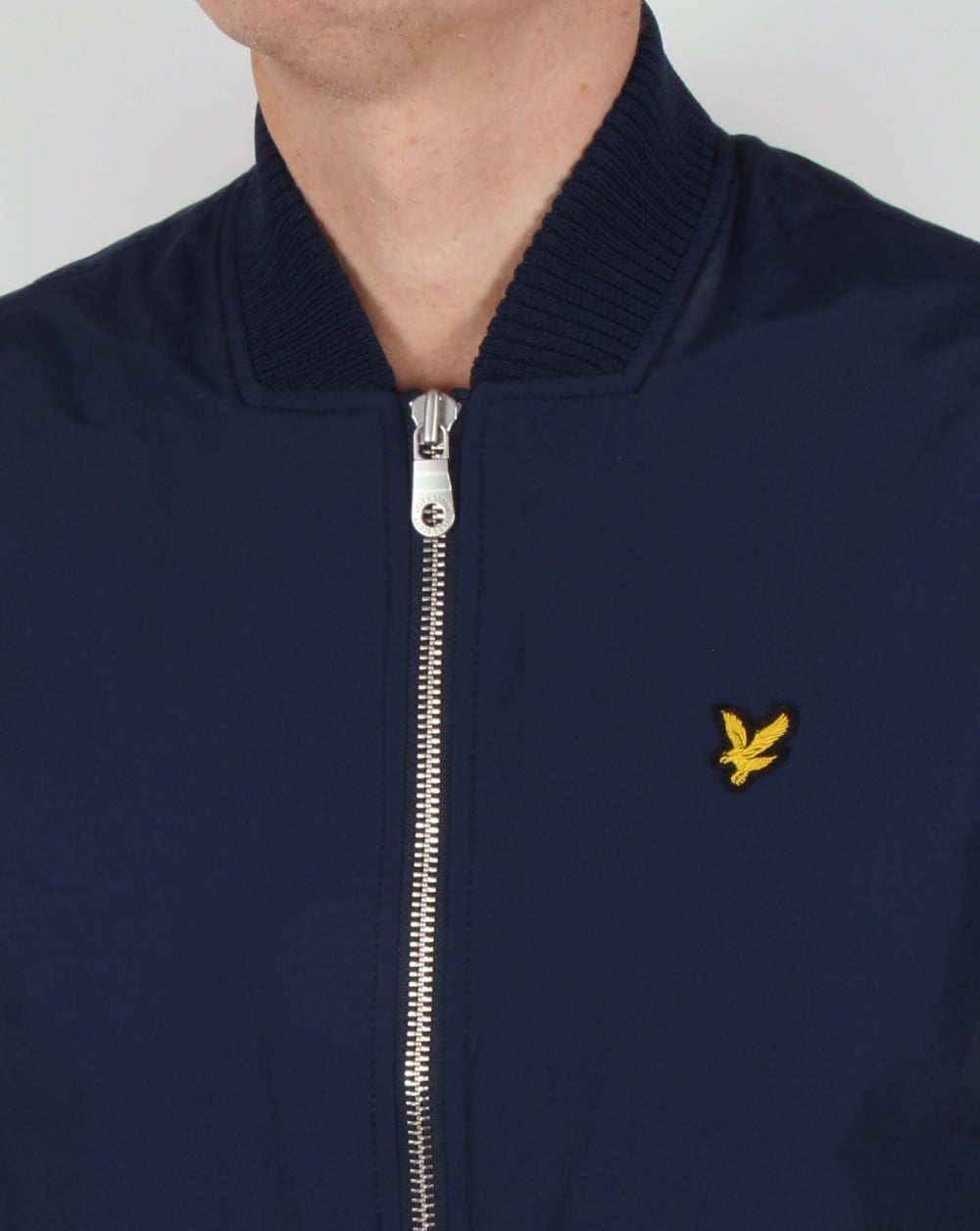 Lyle And Scott – Nylon-Bomberjacke in Marineblau