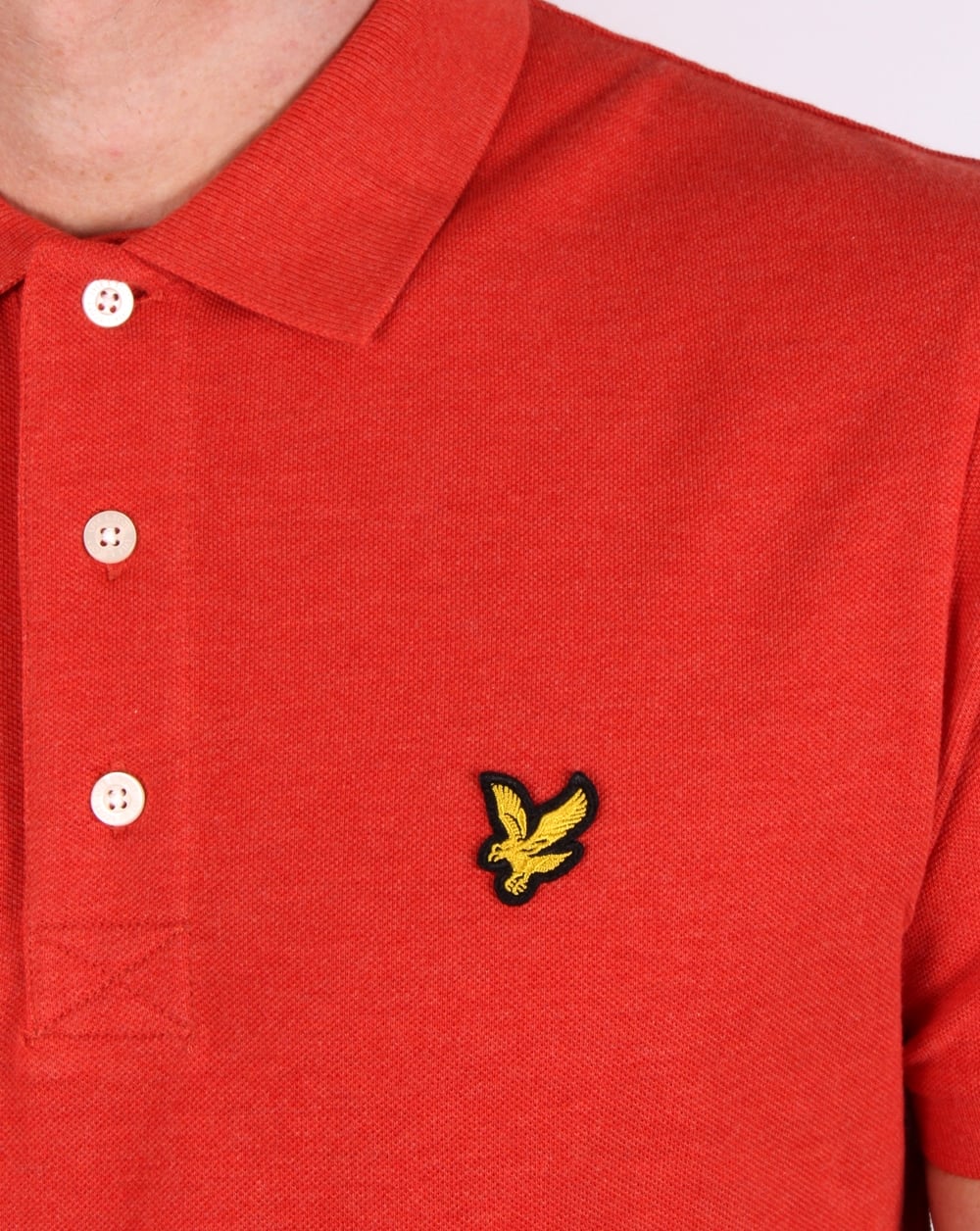 Lyle And Scott – Poloshirt in Flammenrot meliert