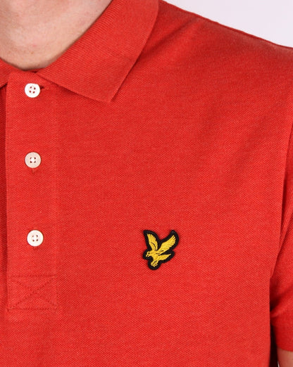 Lyle And Scott – Poloshirt in Flammenrot meliert