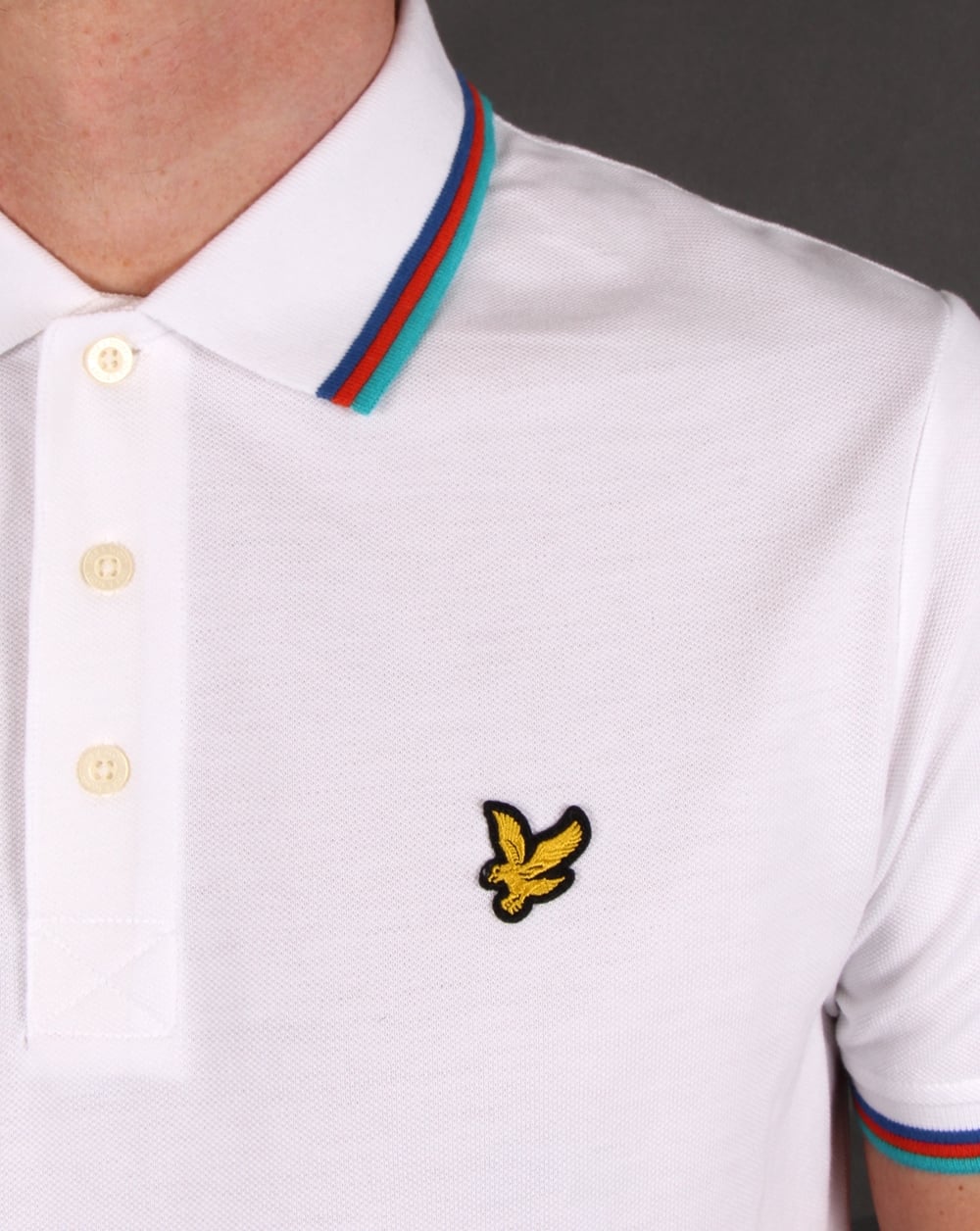 Lyle And Scott Tipped Polo Shirt White