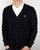 Lyle And Scott Cotton Merino Cardigan Navy