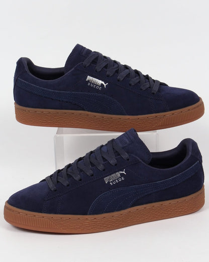 Puma – Citi – Sneaker aus Wildleder in Marineblau