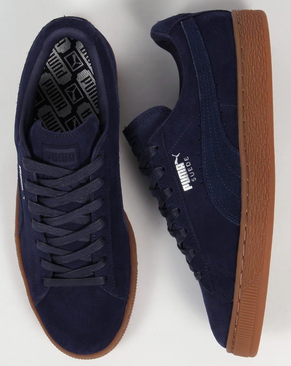 Puma – Citi – Sneaker aus Wildleder in Marineblau