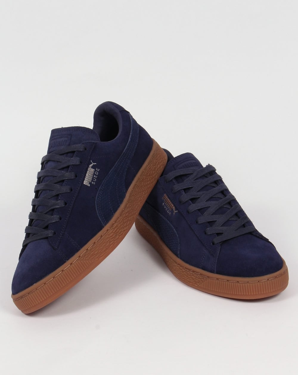 Puma – Citi – Sneaker aus Wildleder in Marineblau