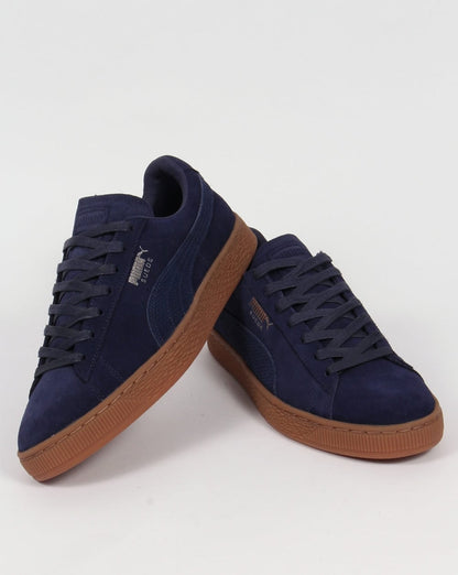 Puma – Citi – Sneaker aus Wildleder in Marineblau
