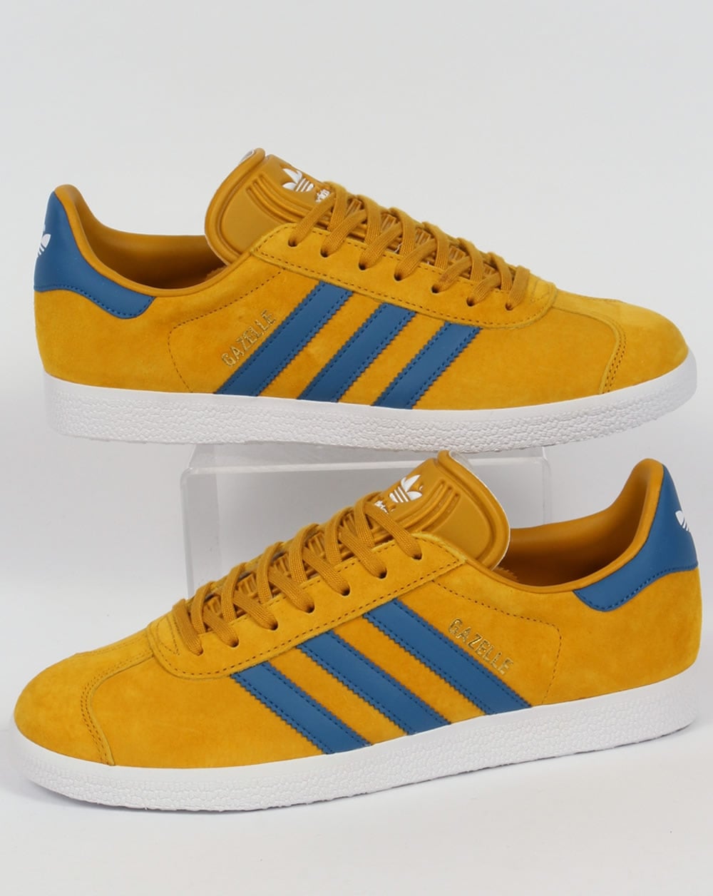 Adidas Gazelle Sneakers Goldgelb/Blau