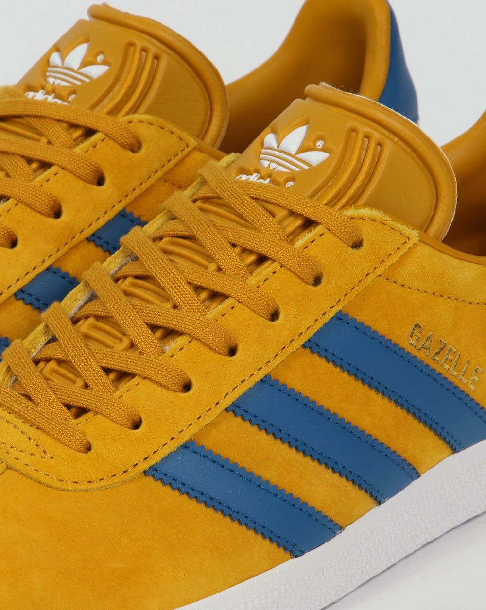 Adidas Gazelle Sneakers Goldgelb/Blau