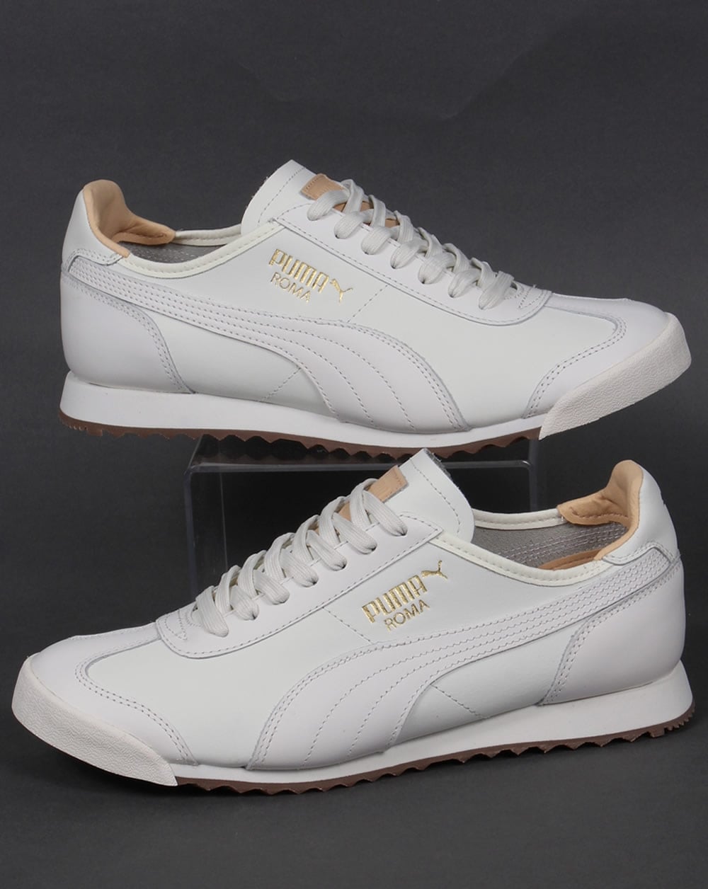Puma Roma OG Leder-Sneaker Naturweiß