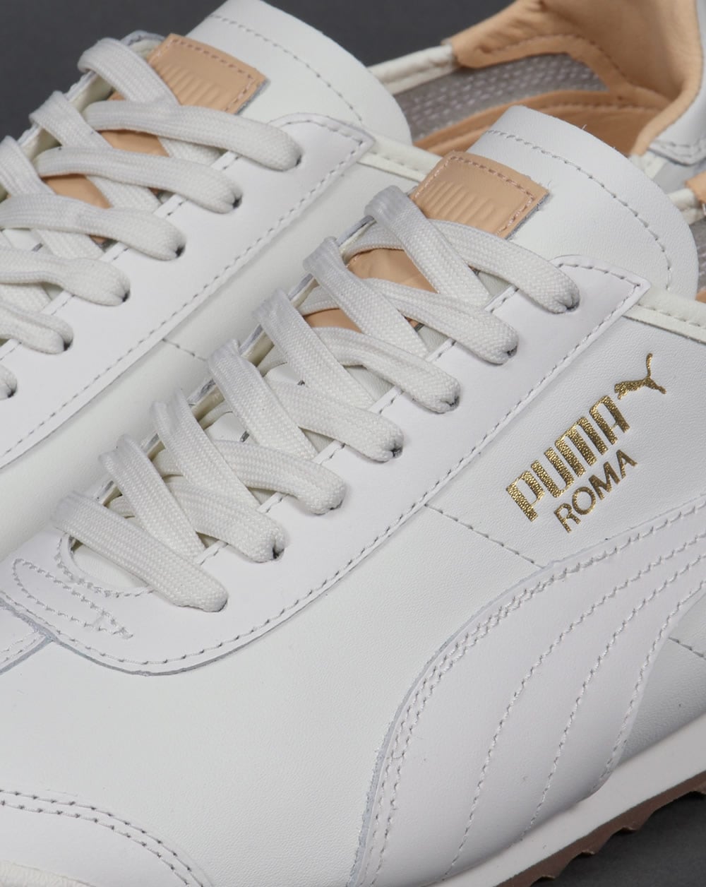 Puma Roma OG Leder-Sneaker Naturweiß