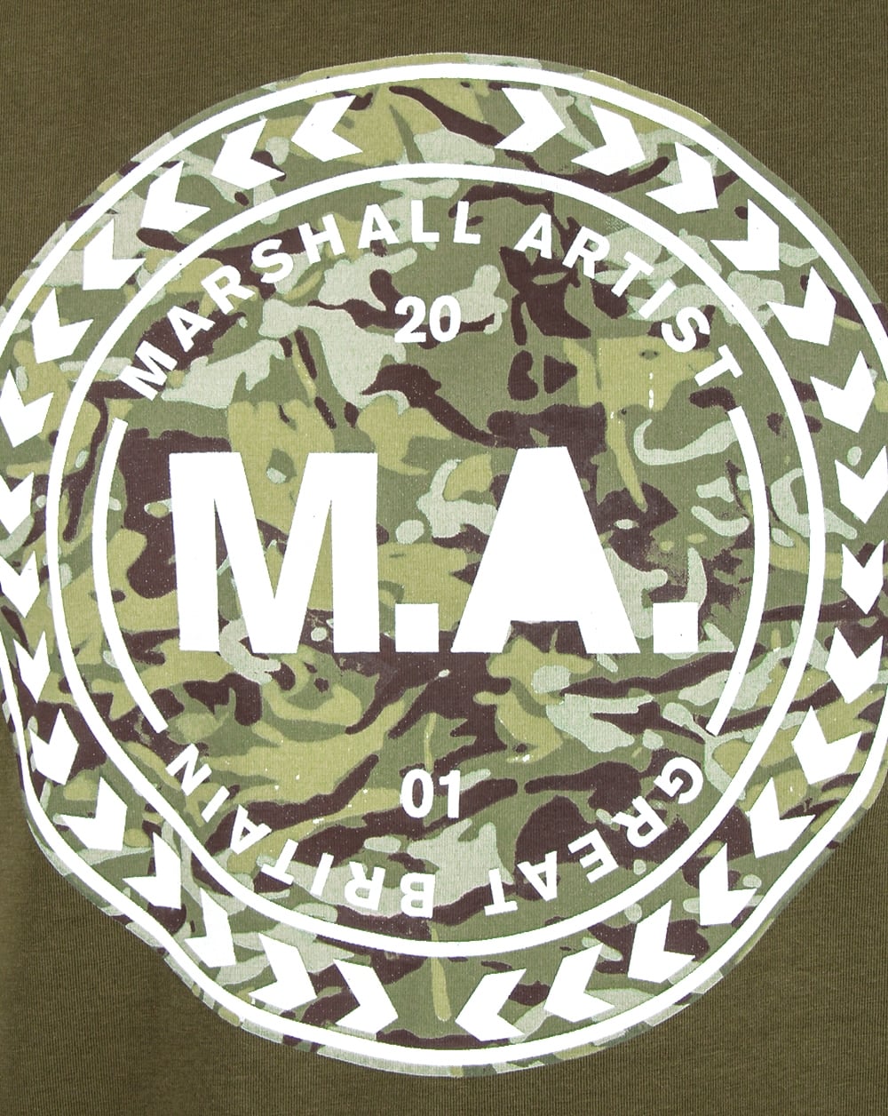 Marshall Artist – T-Shirt „MTC Siren“ in Khaki