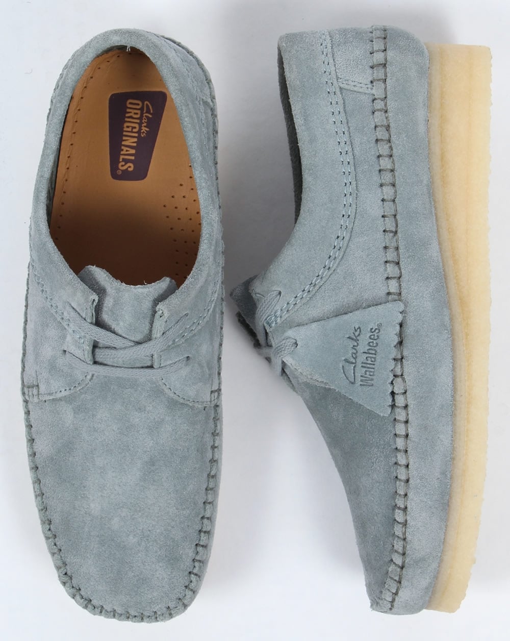 Clarks Originals Weaver Schuhe Blau Grau