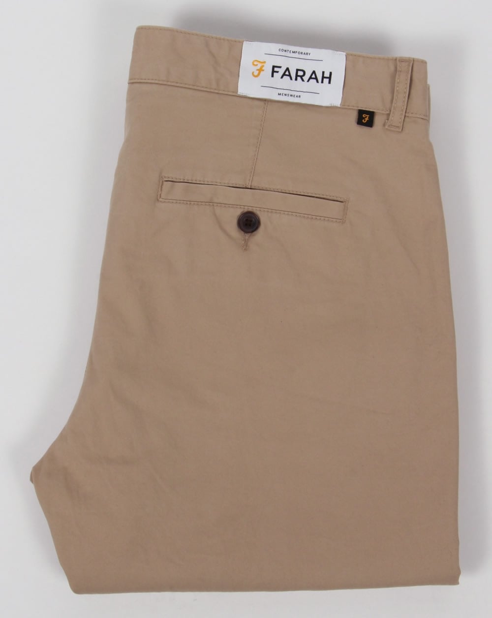 Farah Elm Chino-Twillhose Helles Sand
