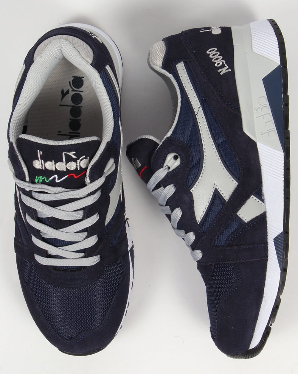 Diadora N9000 NYL Sneaker Marineblau/Hohe Taille 