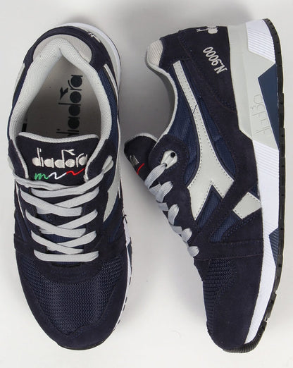 Diadora N9000 NYL Sneaker Marineblau/Hohe Taille 