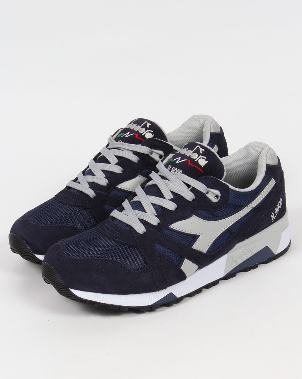 Diadora N9000 NYL Sneaker Marineblau/Hohe Taille 