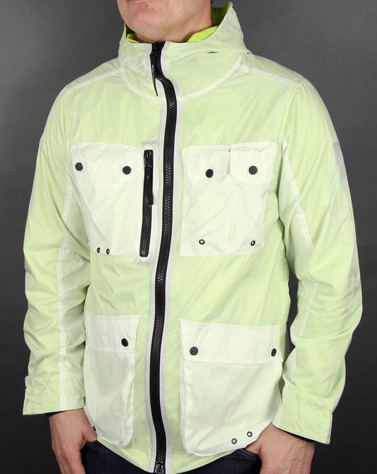 Marshall Artist Marshall Artist Multi Pocket Overlay Jacke Weiß/Sulphur