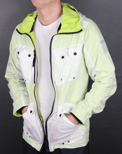 Marshall Artist Multi Pocket Overlay Jacke Weiß/Sulphur