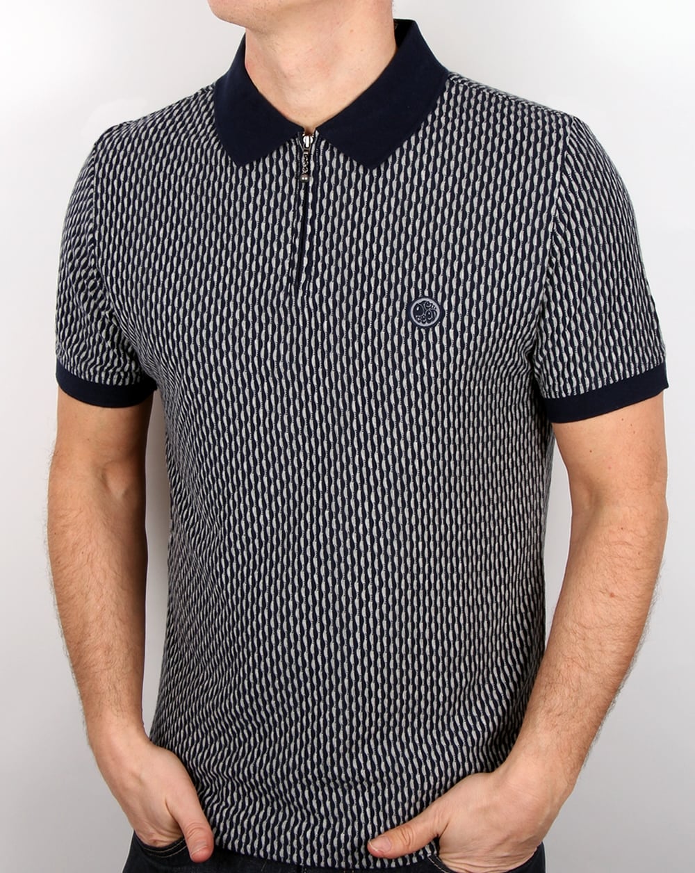 Pretty Green Saunton Poloshirt, Marineblau