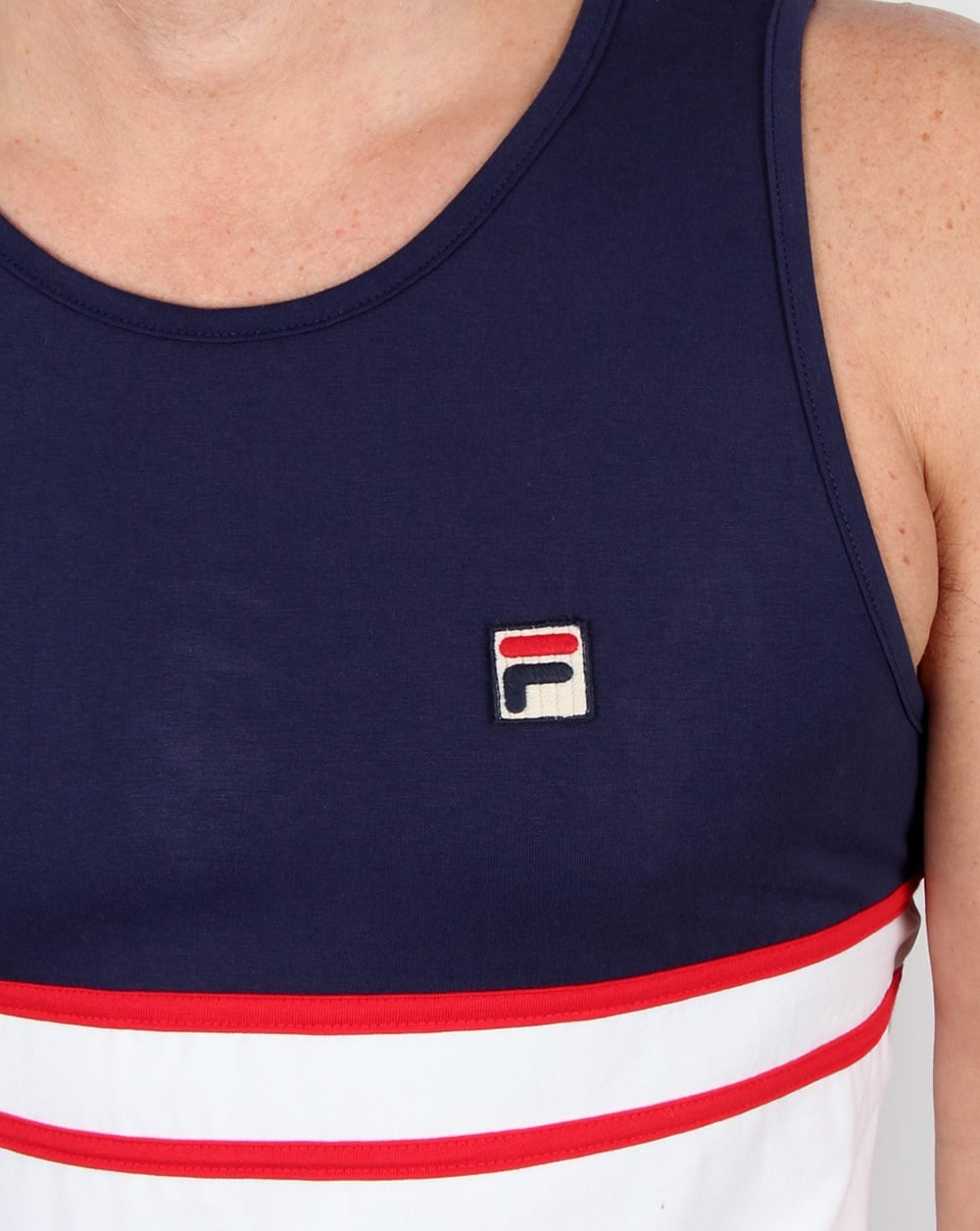 Fila Vintage Quinzi Weste Marine/Weiß
