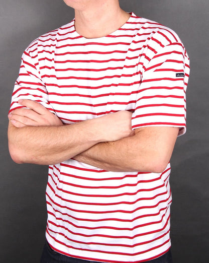 Armor-lux Theviec Stripe T-Shirt Rot/Weiß