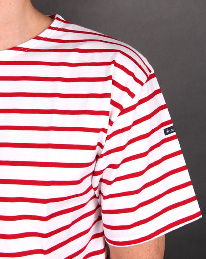 Armor-lux Theviec Stripe T-Shirt Rot/Weiß