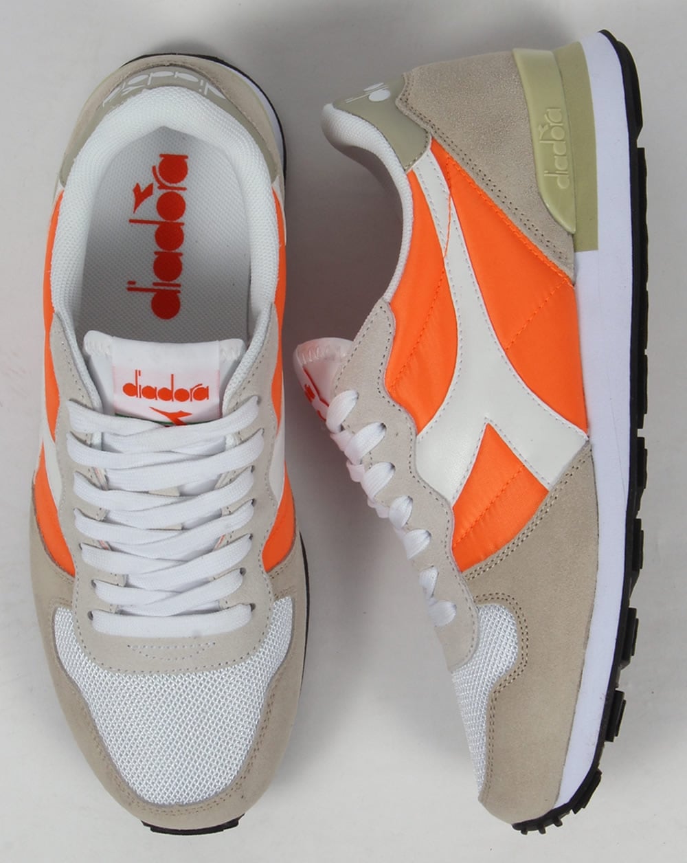 Diadora Camaro Sneakers Zinnoberrot Orange/Weiß