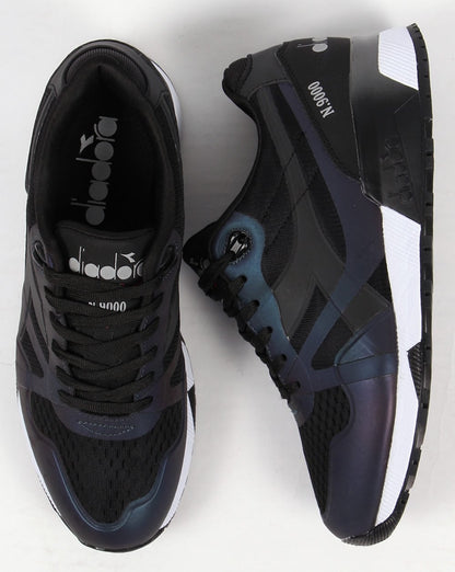 Diadora N9000 MM Hologramm-Sneaker Schwarz