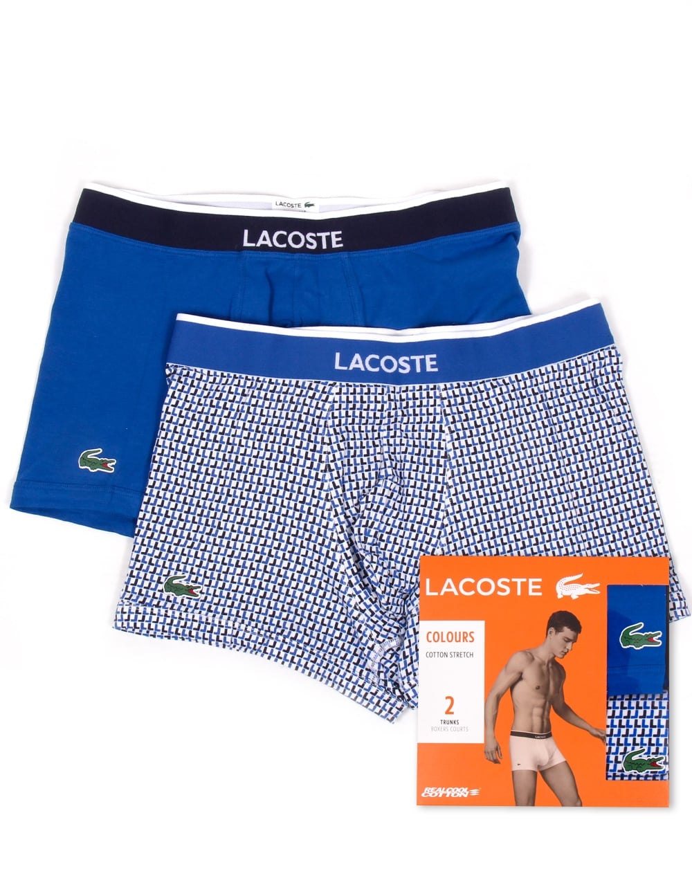Lacoste Doppelpack Boxershorts Blau/Multi