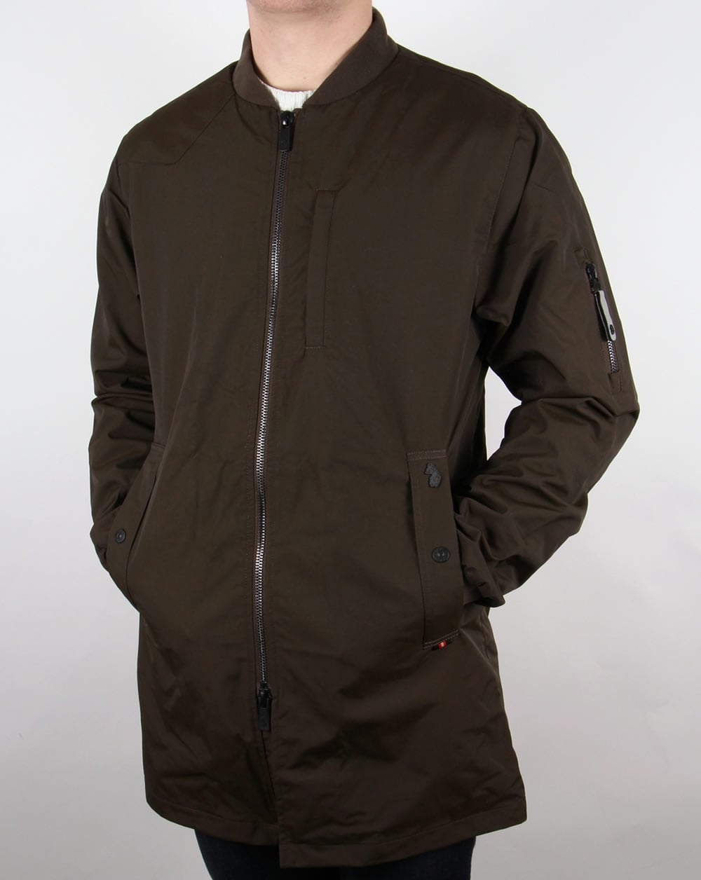Luke Nation Long Length Jacket Deep Khaki