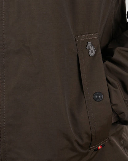 Luke Nation – Lange Jacke in Dunkelkhaki