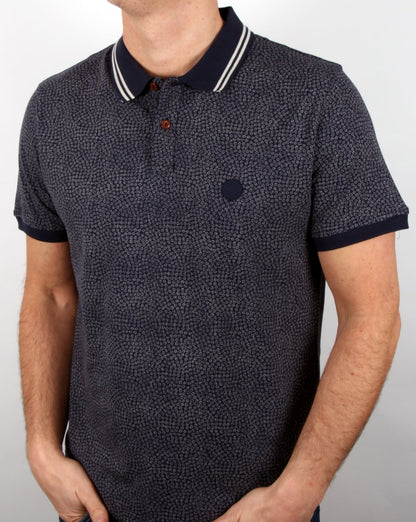 Pretty Green Mayflower Poloshirt, Marineblau
