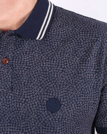 Pretty Green Mayflower Poloshirt, Marineblau