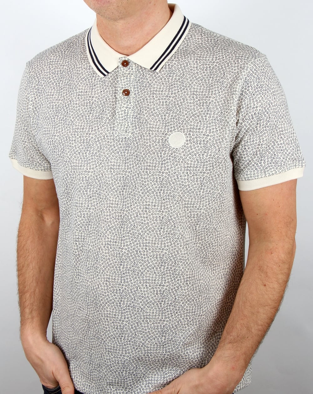 Pretty Green Mayflower Poloshirt Stone