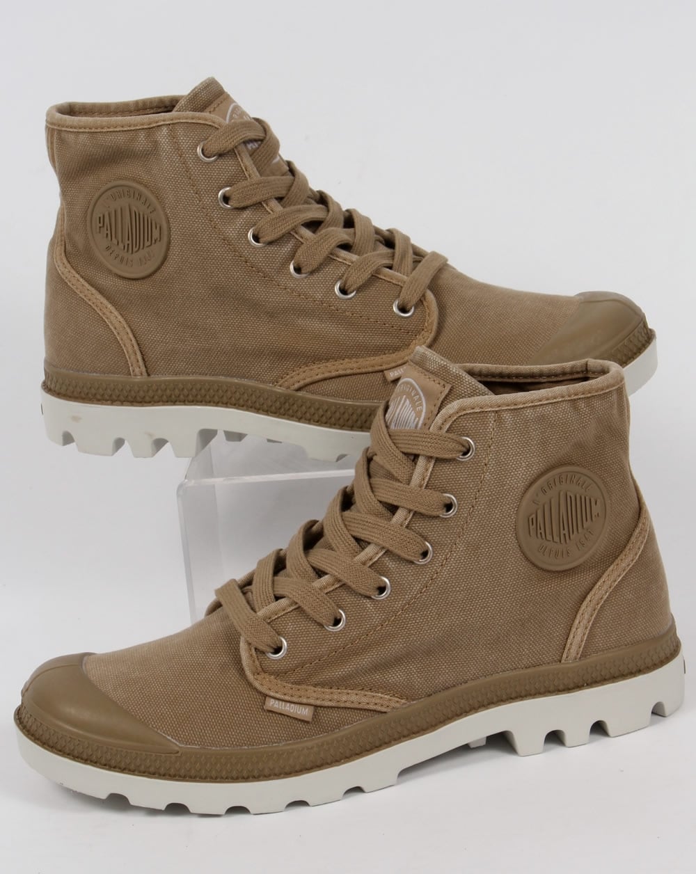 Palladium Pampa Hi Boot Dunkelkhaki/Silberbirke