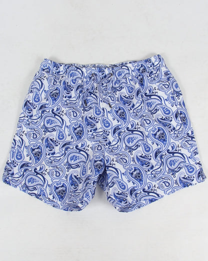 Pretty Green – Caversham – Shorts mit Paisleymuster, Blau
