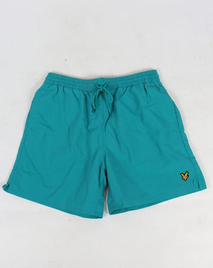 Lyle And Scott Schlichte Badeshorts Aquagrün