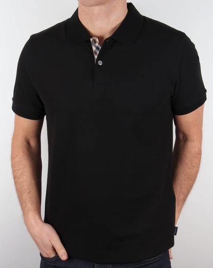 Aquascutum Hector Poloshirt Schwarz