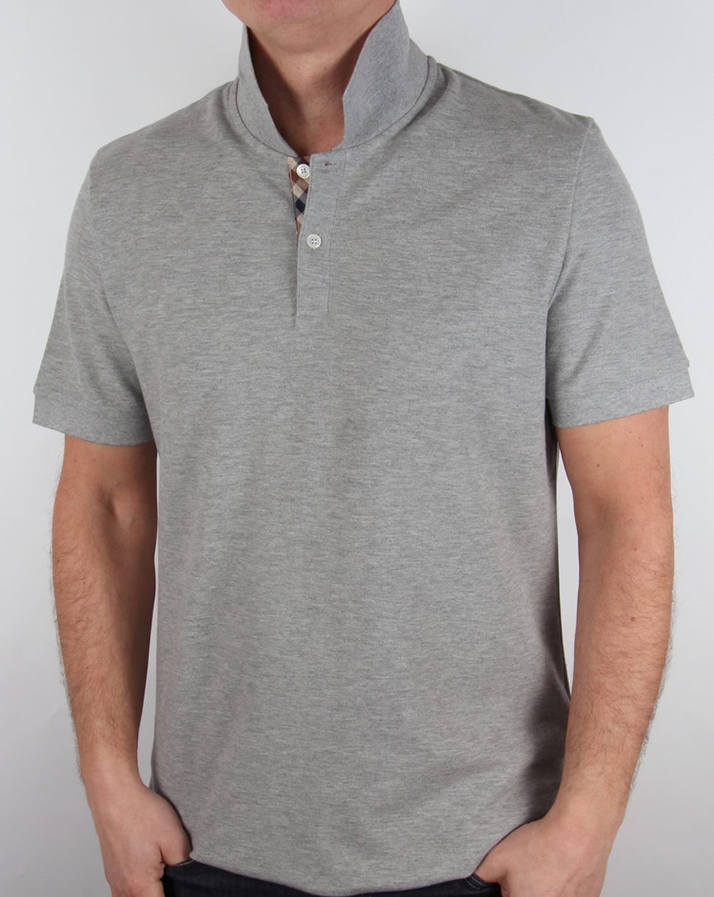 Aquascutum Hector Poloshirt Graumeliert
