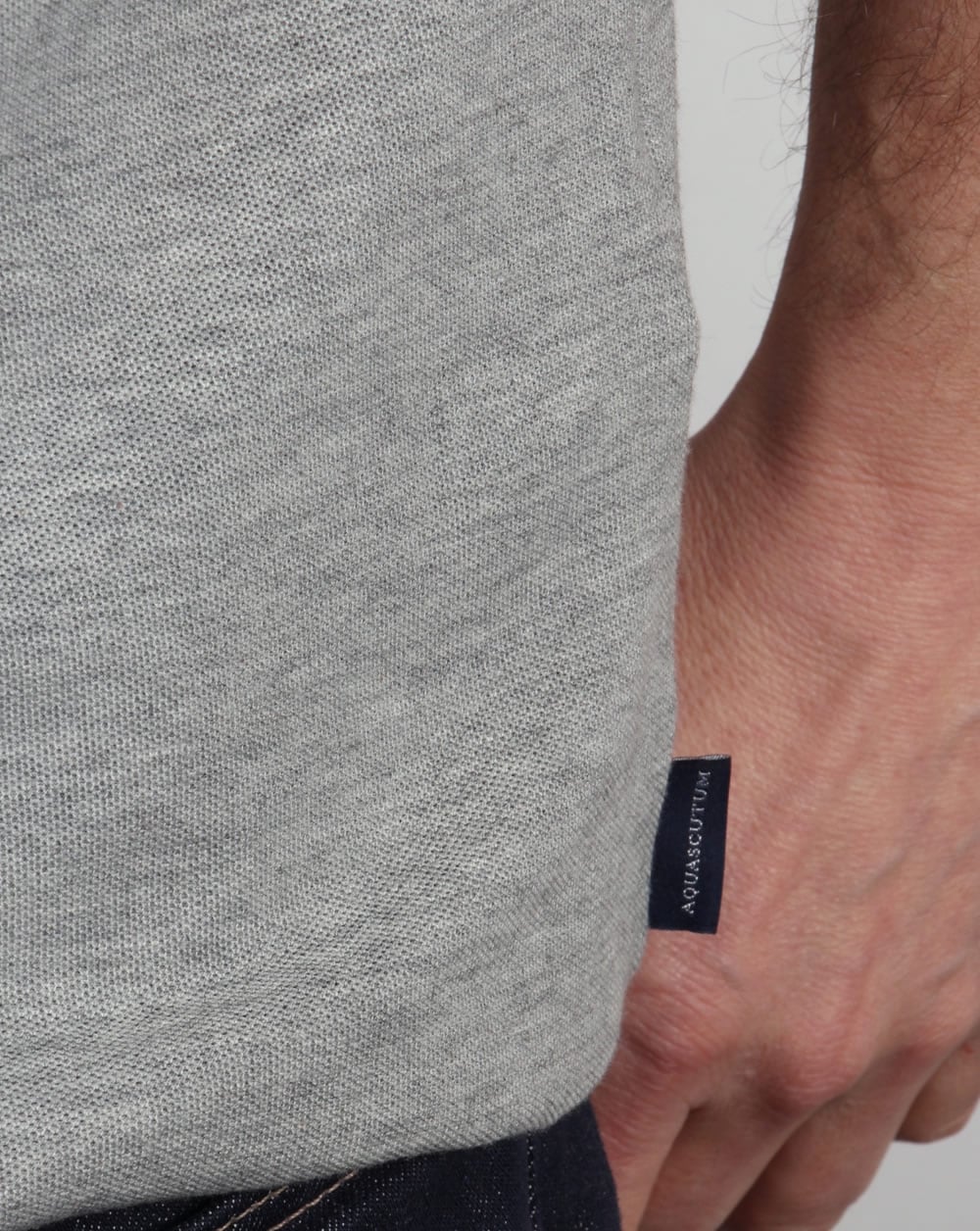 Aquascutum Hector Poloshirt Graumeliert