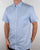 Aquascutum Ashford Oxford Short Sleeve Shirt Sky Blue