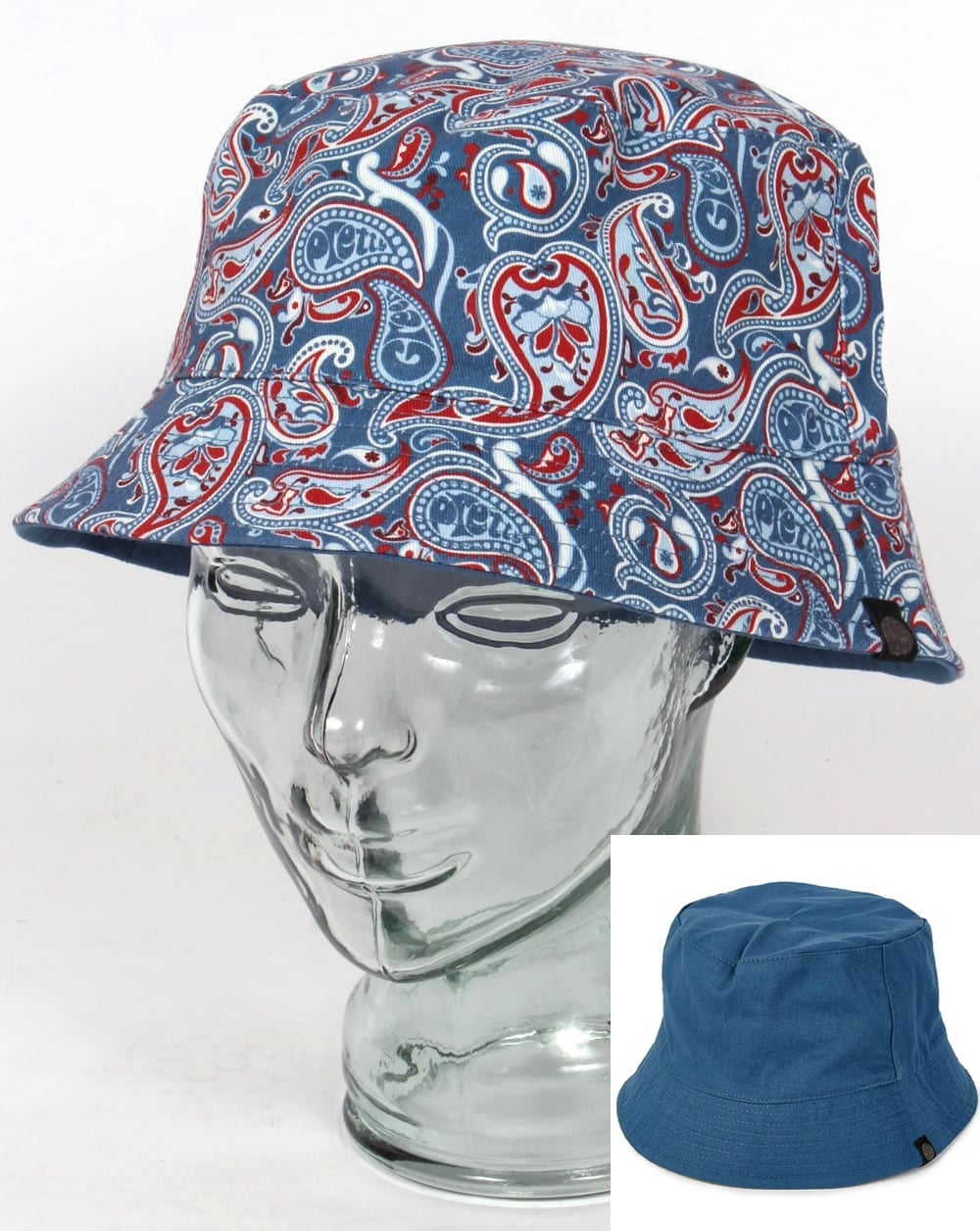 Pretty Green Camley Fischerhut Blau