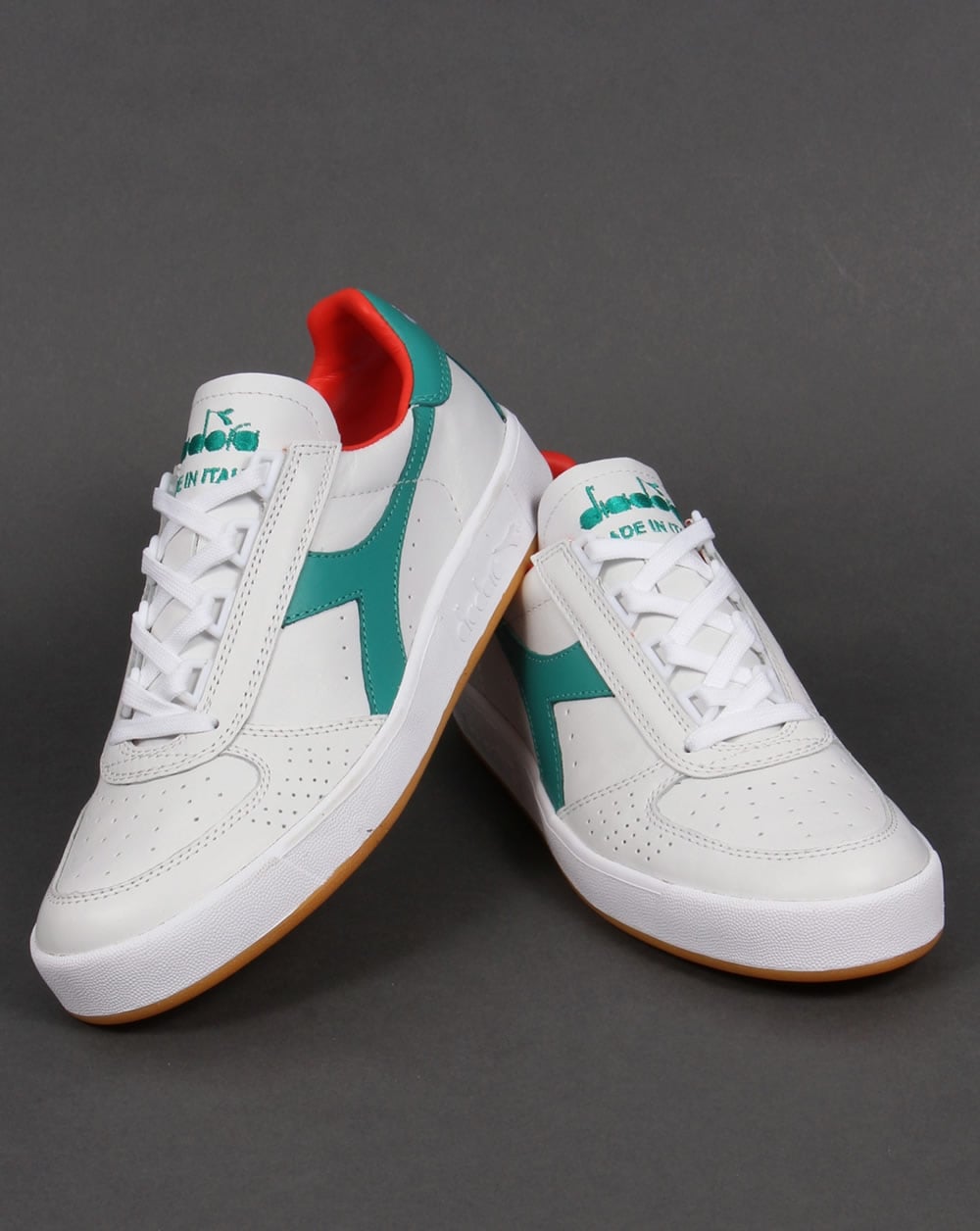 Diadora B. Elite Italia Sneakers Weiß/Porzellangrün